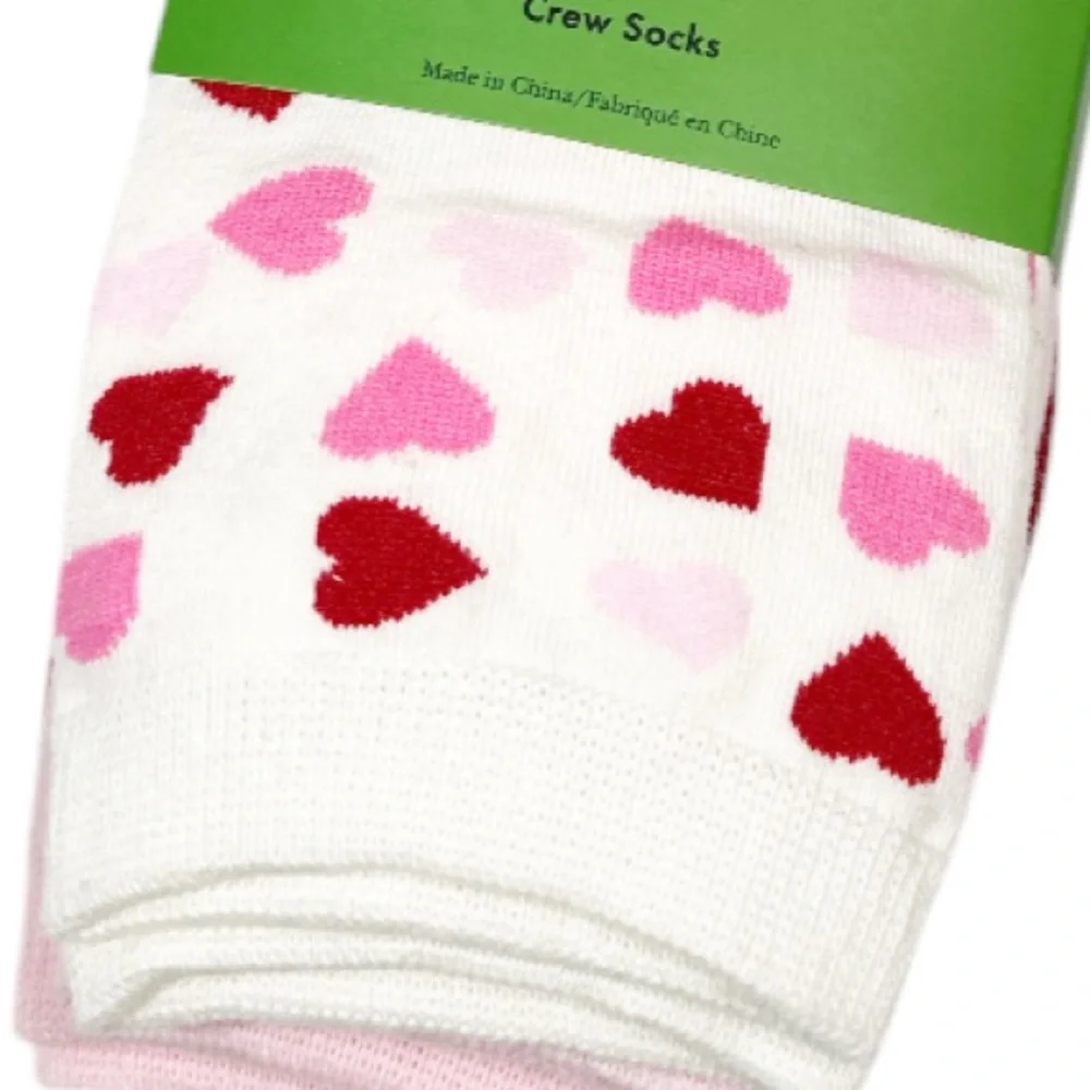 NEW Kate Spade VALENTINE’S Crew Socks Set/3